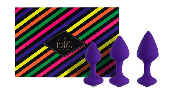 The Feelztoys Bibi butt plug set is perfect as an introducti... Feelztoys - Bibi Butt Plug Set - Purple photo-6