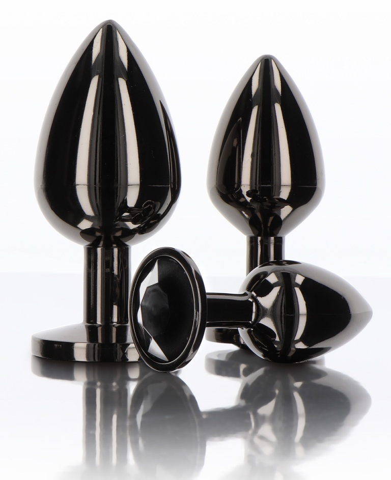 Make your backdoor fun spark with TABOOM Butt Plug With Diam... Taboom - Butt Plug w Jewel M - Black photo-5
