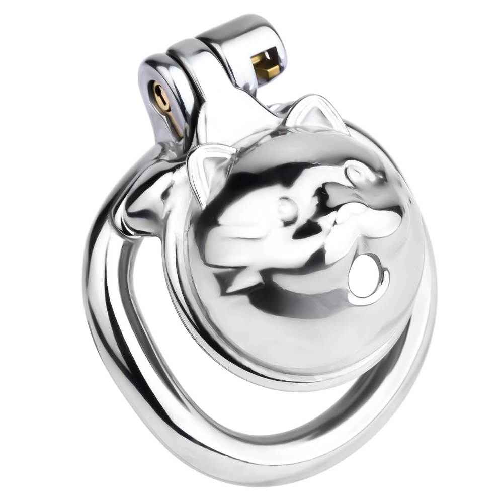 Metal chastity lucky cat male cock cage
Material: 304 Stain... FAAK - Cat Chastity Cage - Silver photo-5