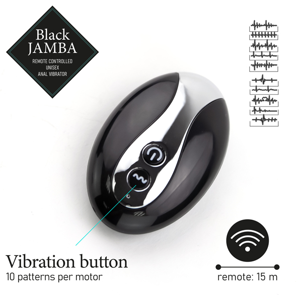 This anal vibrator and G-spot/clitoris stimulator be used by... Feelztoys - Black Jamba Anal Vibrator photo-5