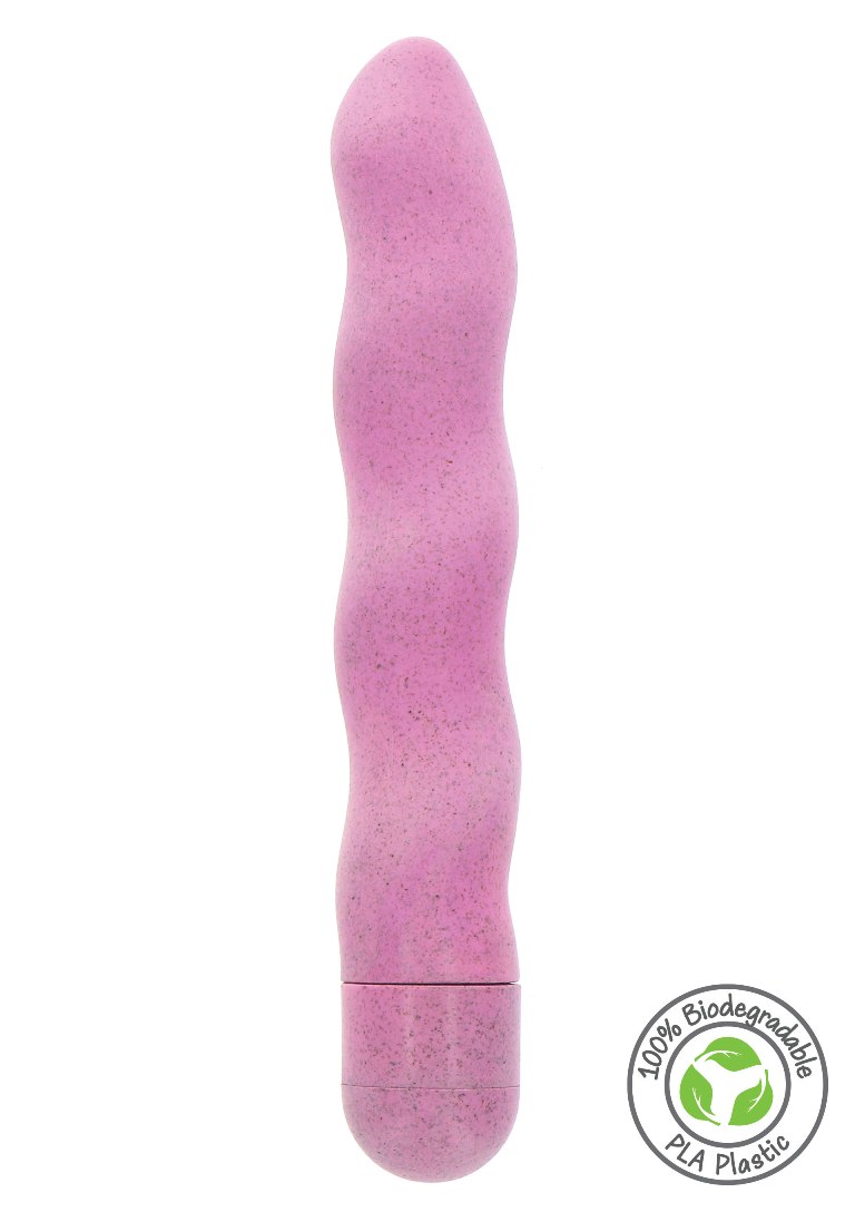 This Organic Wave Vibrator by FUCK GREEN is 100% biodegr... Fuck Green - Organic Wave Vibrator - Pink photo-2