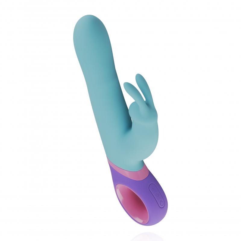 Meta is a colourful addition to the rabbit vibrator collecti... PMV20 - Meta Rabbit Vibrator - Blue photo-3