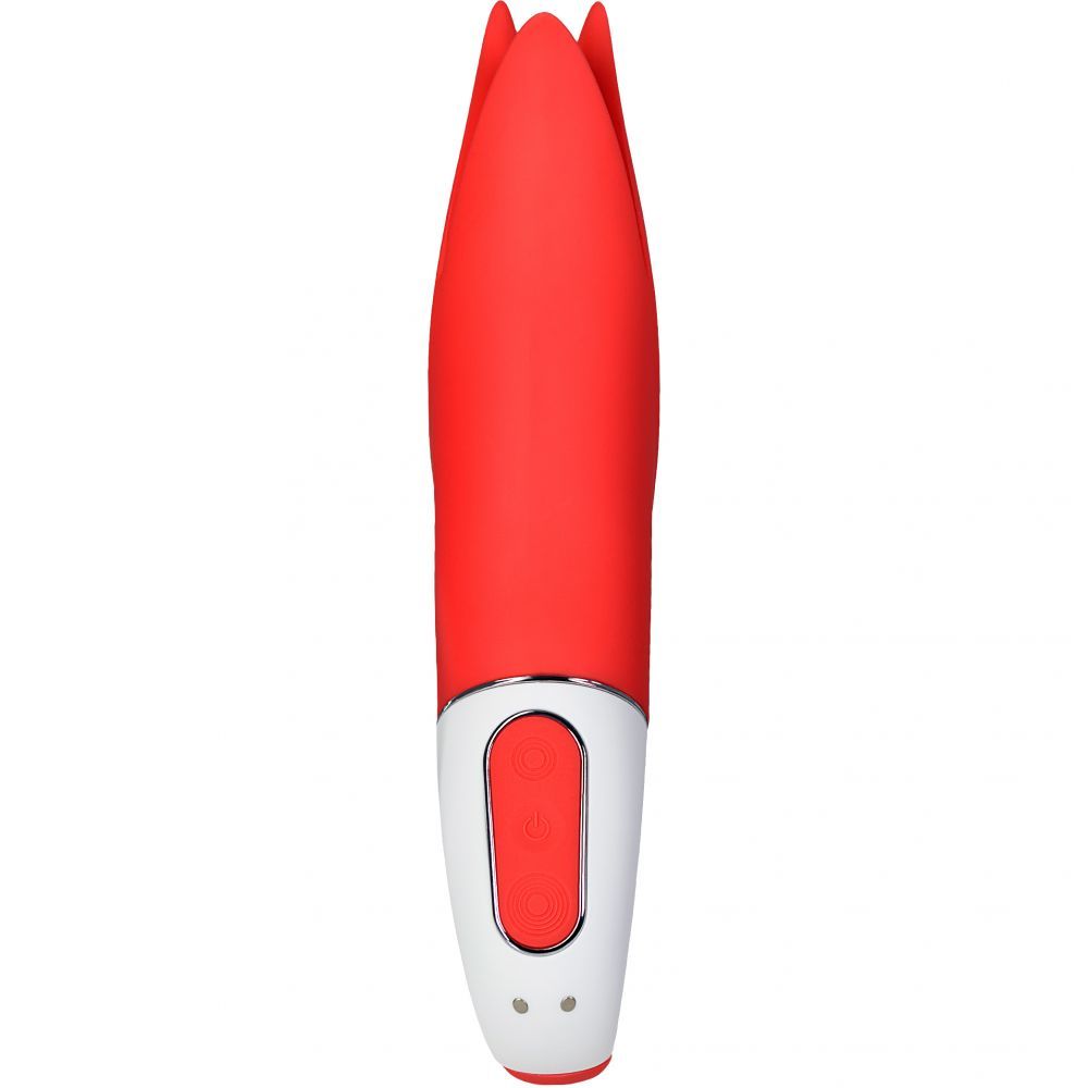 The vibrations of its fluttering petals will have your love ... Satisfyer - Power Flower Petals Vibe - Red photo-3