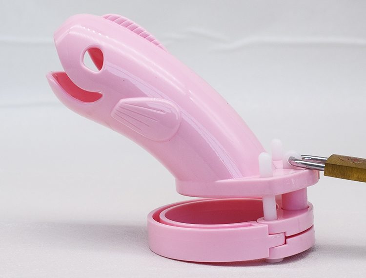 Whale head chastity cage
Total high: 130mm
Cage high: 116m... FAAK - Long Whale Chastity Cage - Pink photo-5