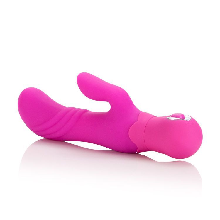 The Posh Silicone Thumper “G” packs powerful pleasure for al... CEN - Posh Thumper "G" Rabbit Vibrator - Pink photo-5