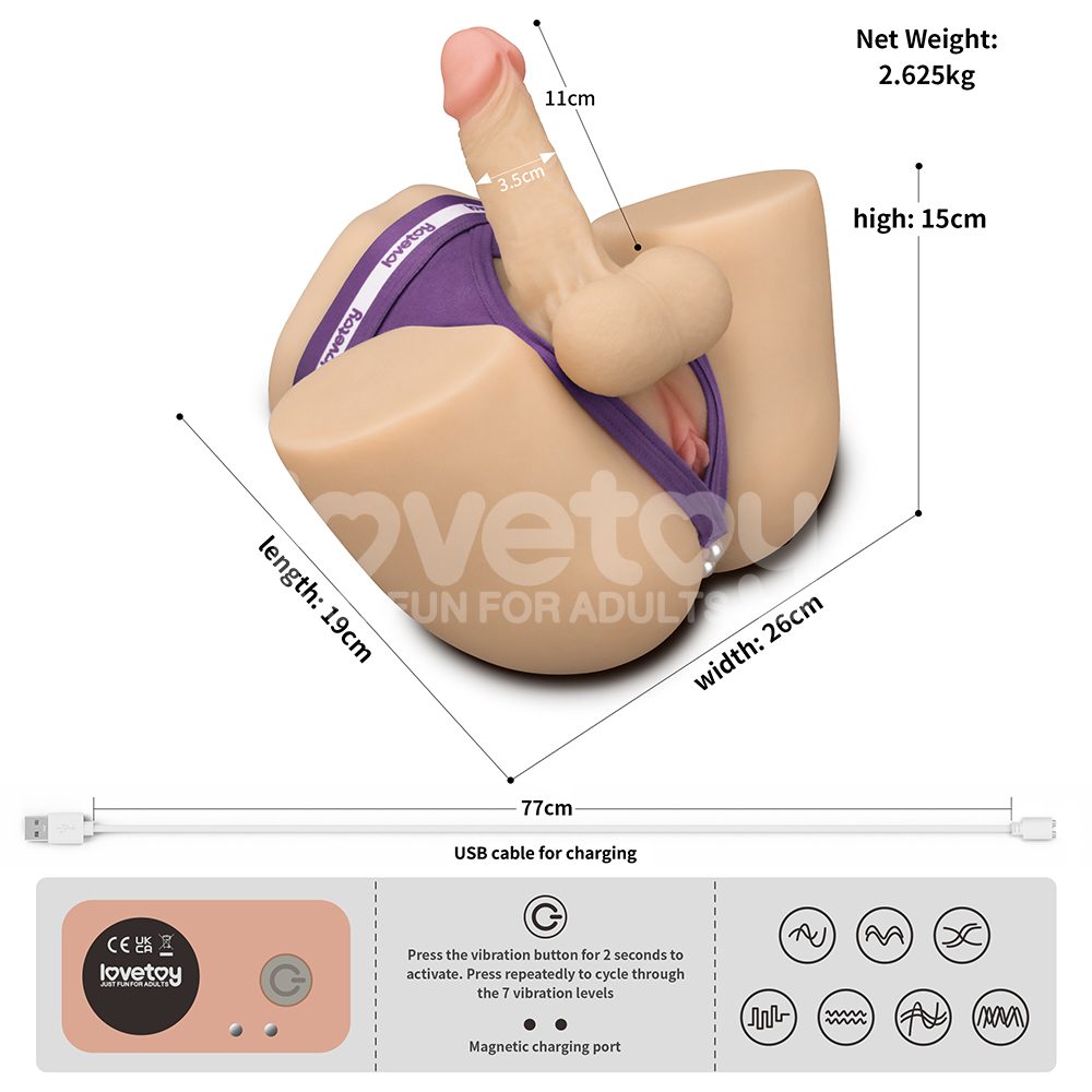 Introducing our exquisitely designed pleasure tool, the Stre... Lovetoy - Streetgirl #19 Sensation Masturbator w Dildo 2.8kg - Flesh photo-12