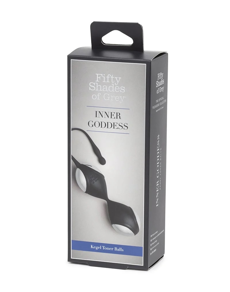 Rediscover the steamy adventures of Anastasia and Christian ... Fifty Shades of Grey - Inner Goddess Kegel Balls 78g - Silver photo-4