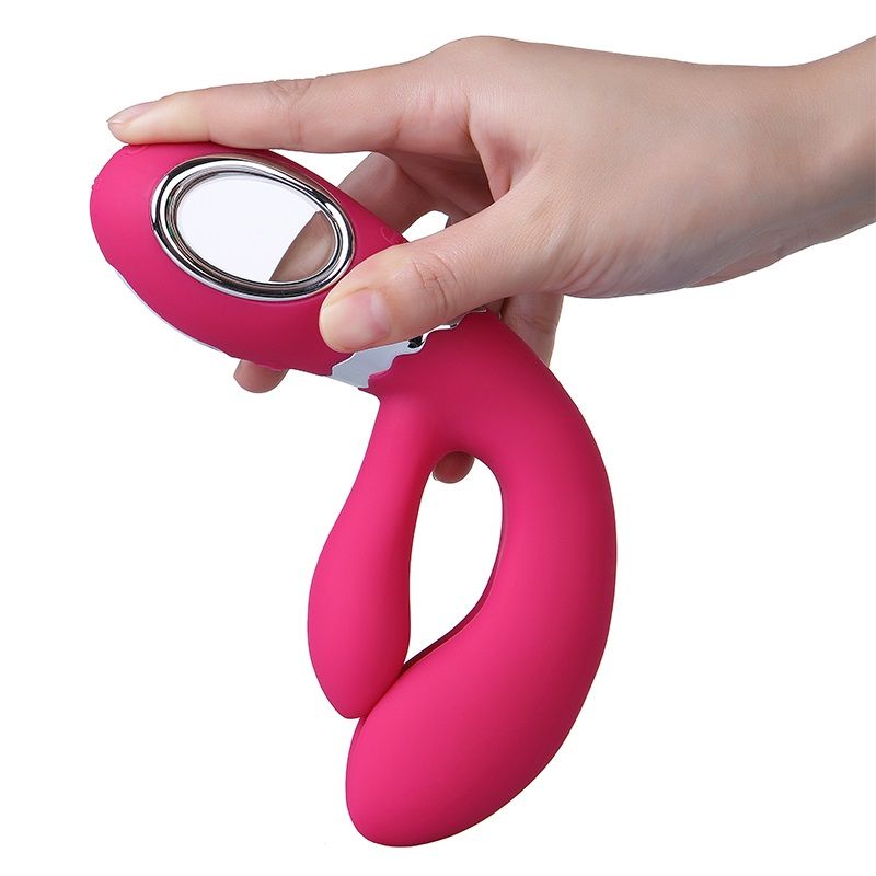 A rechargeable rabbit vibrator for G-spot and clitoral stimu... Nomi Tang - Wild Rabbit - Pink photo-3