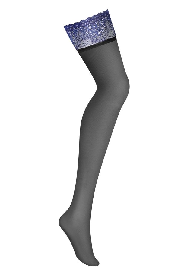 Where’s the best place for these sensuous stockings? On your... Obsessive - 850-STO-6 Stocking - Blue - L/XL photo-5