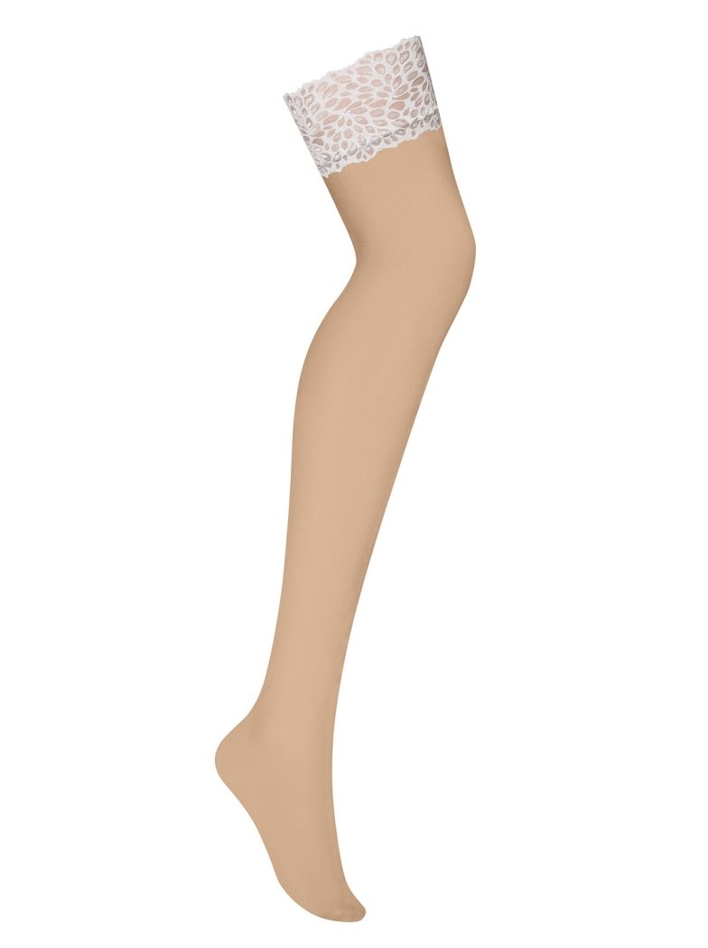 A very hot addition to sexy lingerie will be yours soon. Do ... Obsessive - Lilyanne Stockings - White - L/XL photo-5