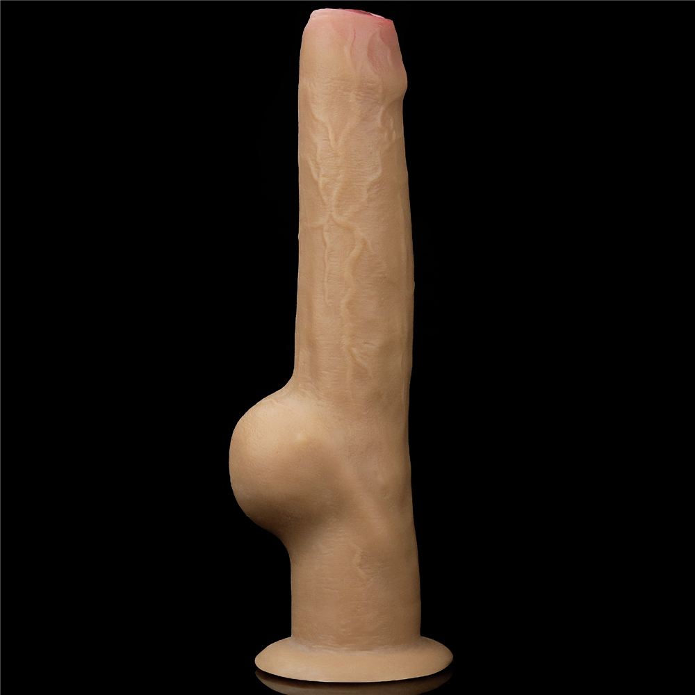 Built to deliver the most lifelike satisfaction, Love Toy Du... Lovetoy - 11" Dual Layer Handle Cock - Flesh photo-11