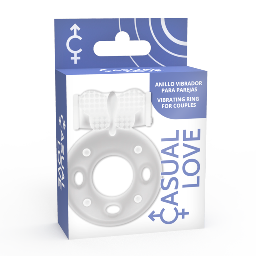 CASUAL LOVE RING LOVE 34 TRANSPARENT is a clitoral stimulato... Casual Love - Vibro Ring 34 - Clear photo-2