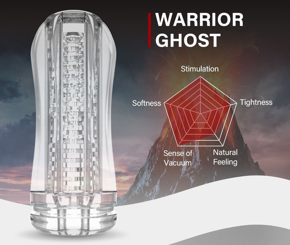 This is a kind of extreme polygon friction stimulation that ... Drywell - Ghost Masturbator - Clear photo-2