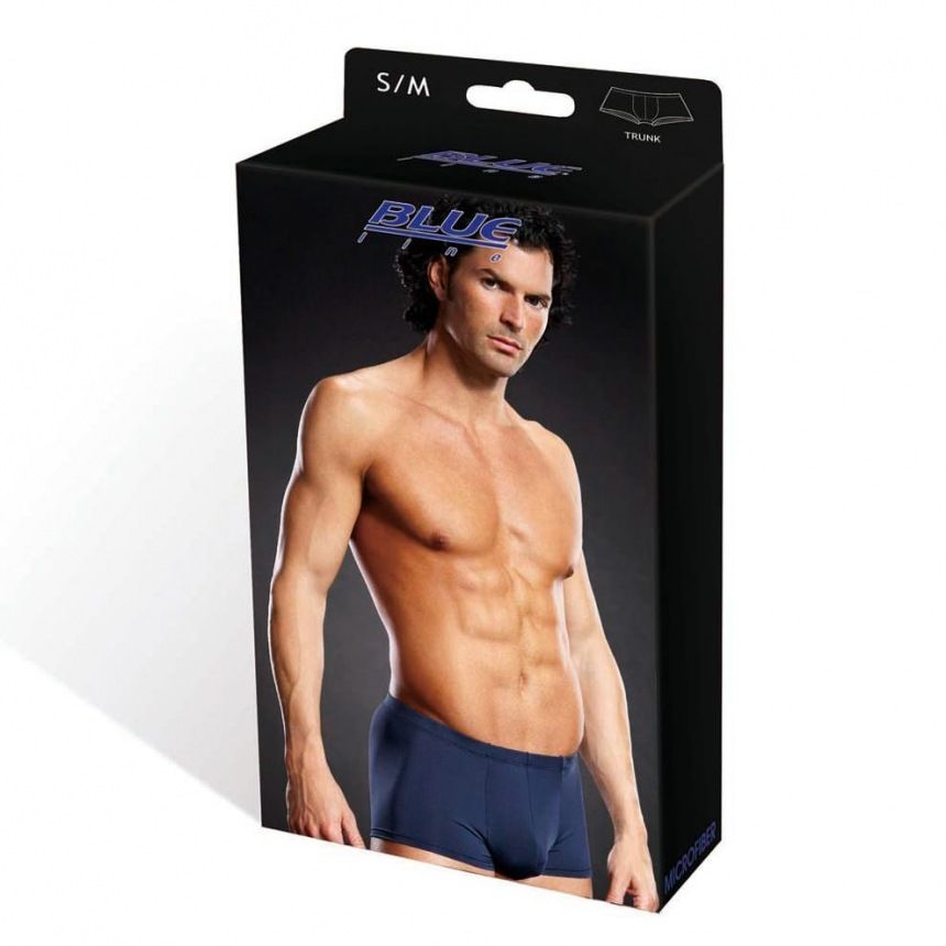 Classic trunk in sleek, moisture-wicking microfiber. Shape a... Blueline - Performance Microfiber Trunk - Blue S/M photo-3