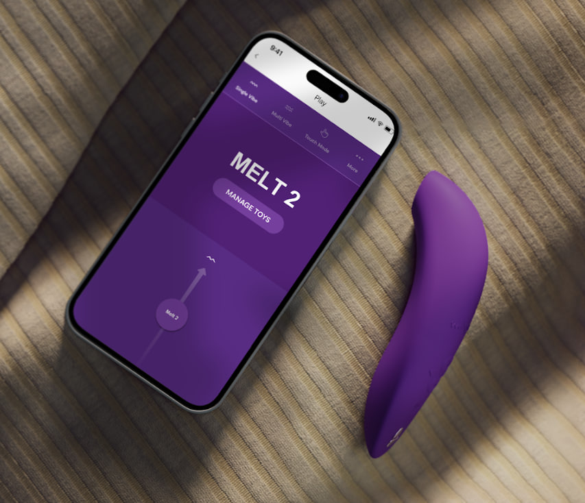 We-Vibe Melt 2 空气吸啜阴蒂震动器专为提升伴侣间的亲密体验而设计。采用专利 Pleasure Air™ 技... We-Vibe - Melt 2 - Purple 照片-2