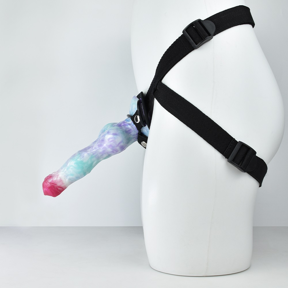 Material: silicone
Intotal L: 21cm
Insert L: 18.5cm
Diamete... FAAK - Hellhound Dani Strap-On - Ice Dragon photo-2