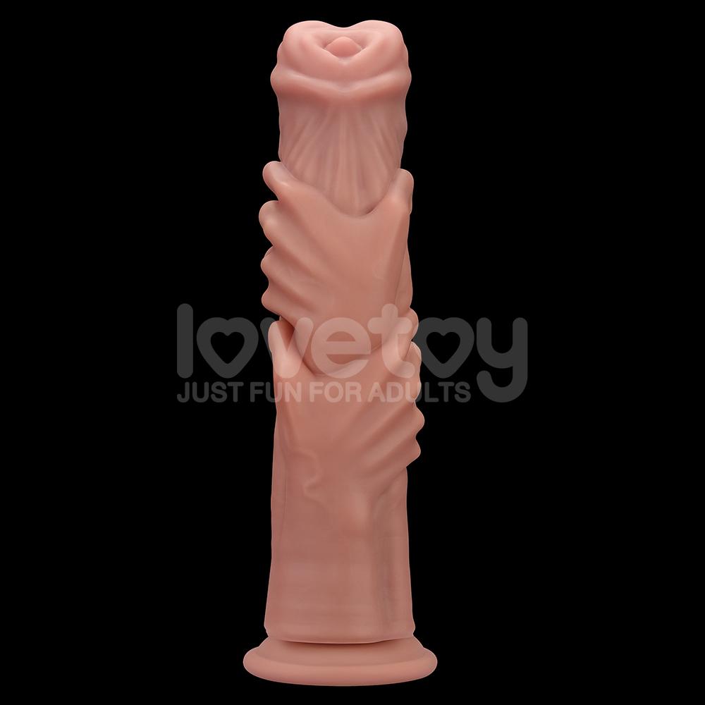 Lovetoy - 12.5" 之手怪兽假阳具 - 肉色 照片-5