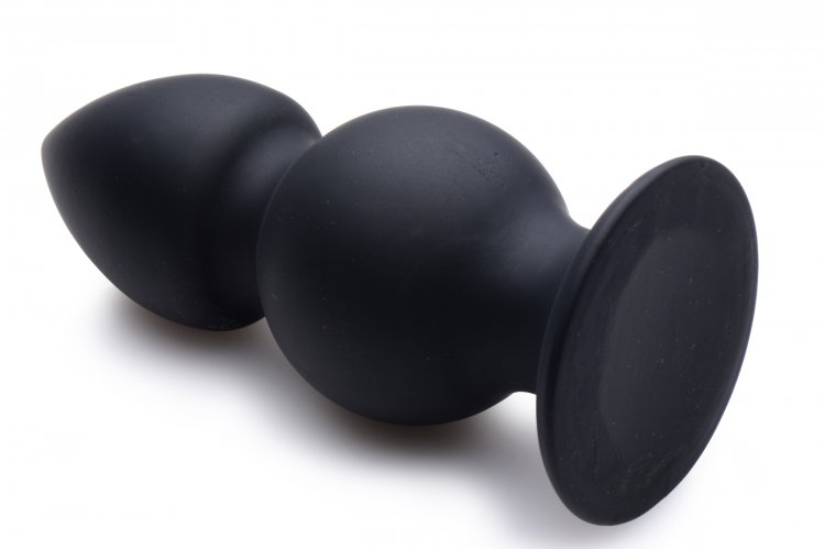 Think you can handle the girth and weight of this mighty ana... TOF - Weighted Anal Plug - Black photo-3