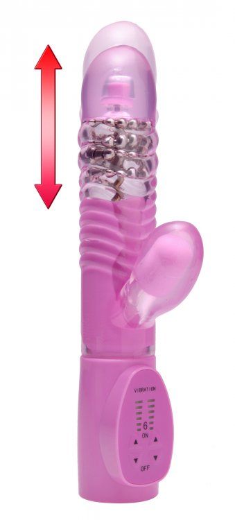 This thrusting powerhouse has 6 modes of vibration and 6 pul... Trinity Vibes - Turbo 36 Thrusting Rabbit Vibe - Purple photo-2
