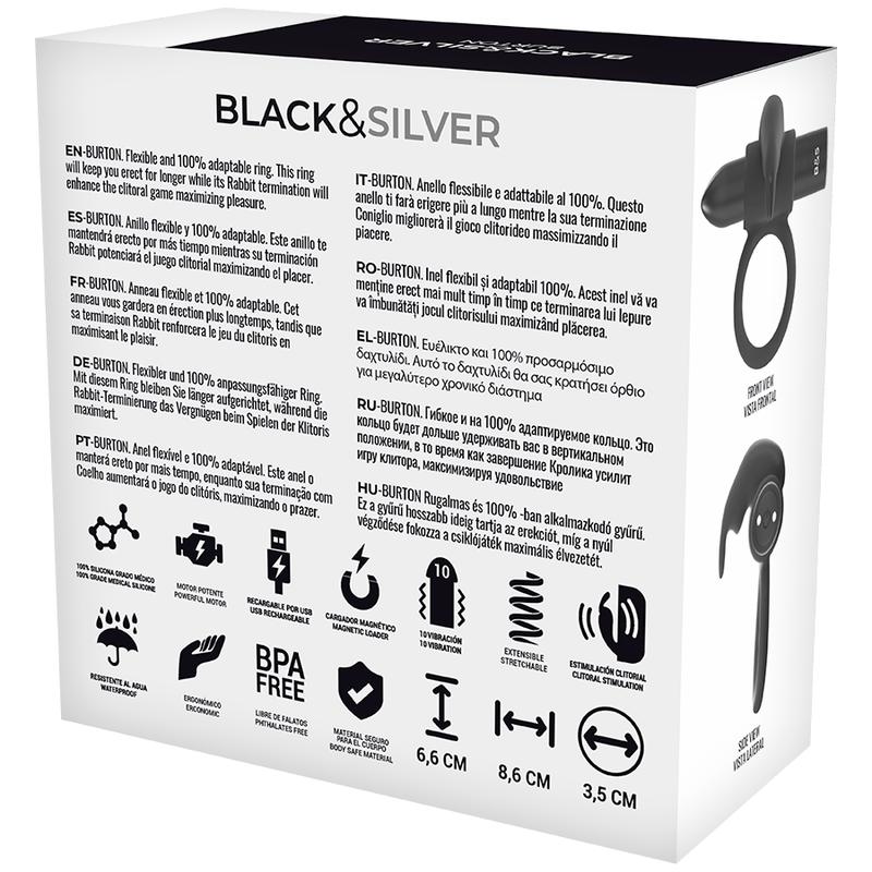 Here comes an especially sugary treat for your best friend! ... Black&Silver - Burton Vibro Ring - Black photo-6