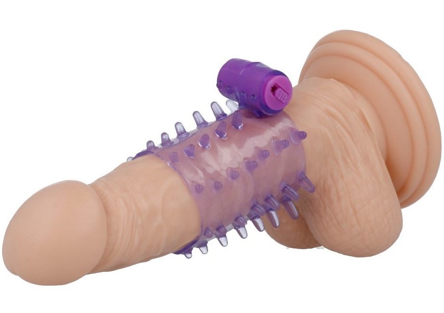 Erection support, incredible vibrations and explosive orgasm... Casual Love - Vibro Sleeve - Purple photo-3