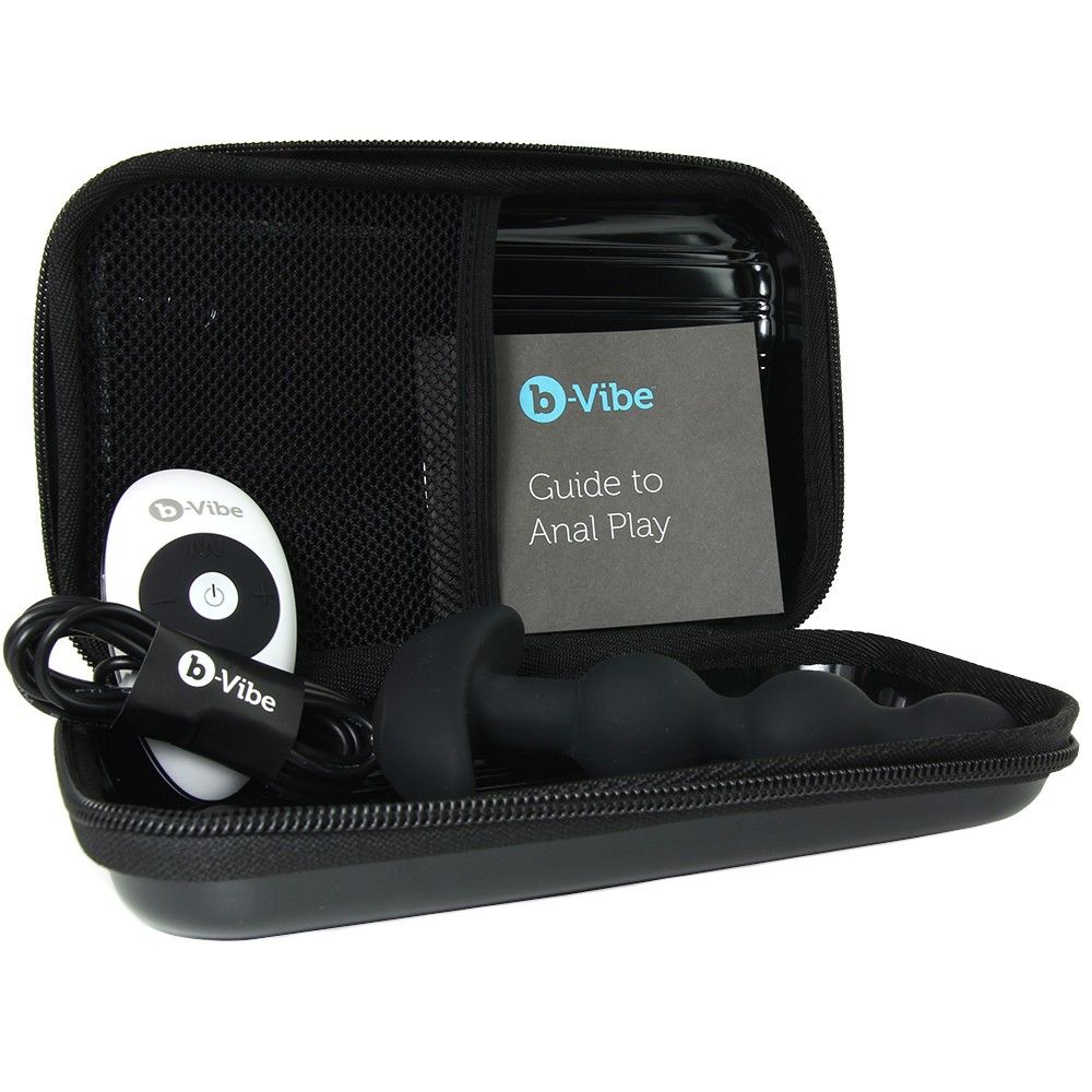 B-Vibe - Triplet Anal Beads - Black photo-20