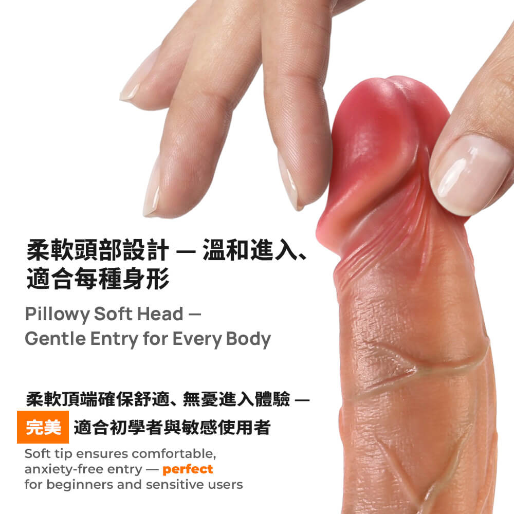 KIKO - Realistic Dildo 7" - Flesh photo-12