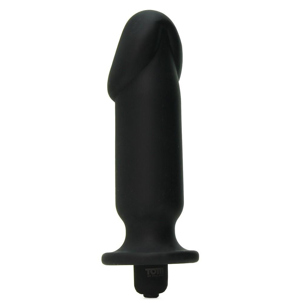 This semi-phallic silicone vibe is made of premium materials... TOF - Silicone Vibrating Anal Plug photo-3