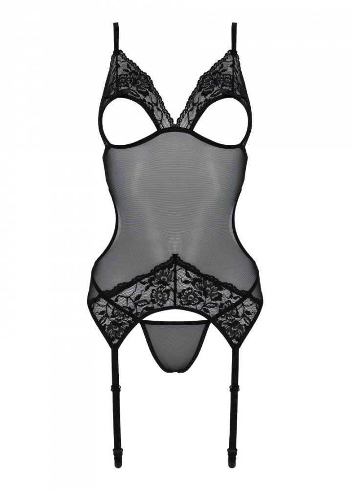 Passion - Christa Corset - Black - L/XL photo-4