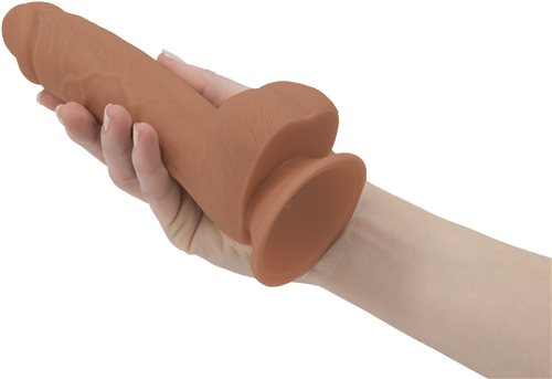 This high-quality dildo is made of 100% pure silicone an... Addiction - Steven 7.5'' Silicone Dong - Caramel photo-2