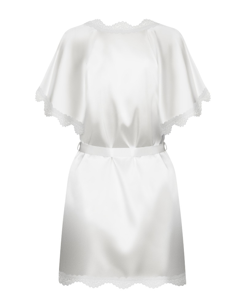 Obsessive - Prima Neve Peignoir - White - S/M photo-9