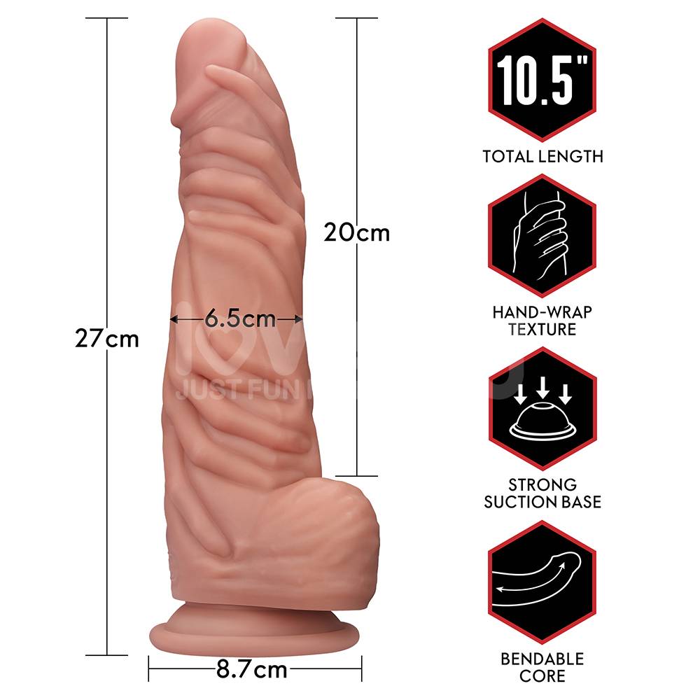 Lovetoy - 10.5" 握住阴茎大码 - 肉色 照片-17