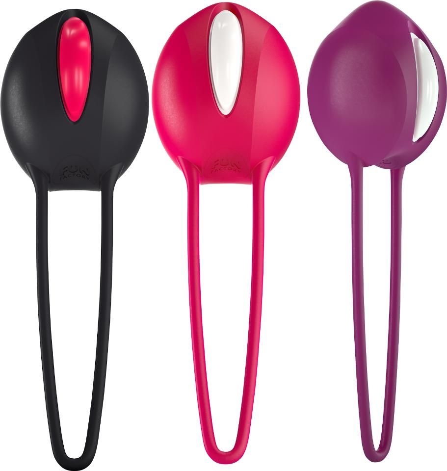 SMARTBALL UNO is the easy-to-use kegel training device for a... Fun Factory - Smartballs Uno - Grape/White photo-8
