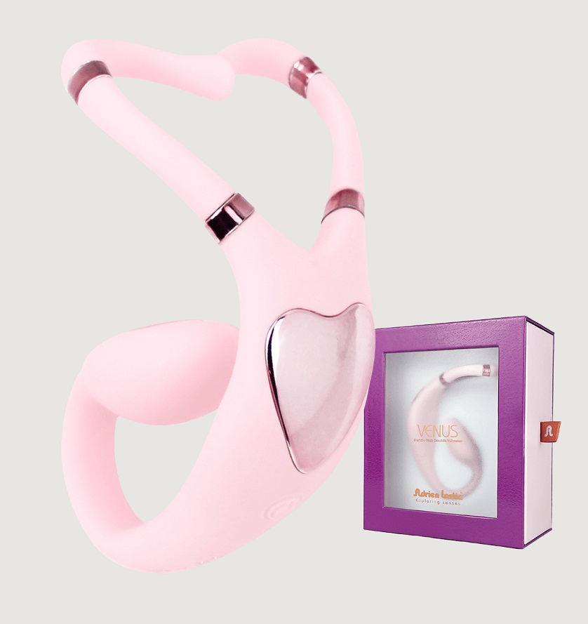 Adrien Lastic - Venus 雙重震動器 - 粉紅色 照片-11