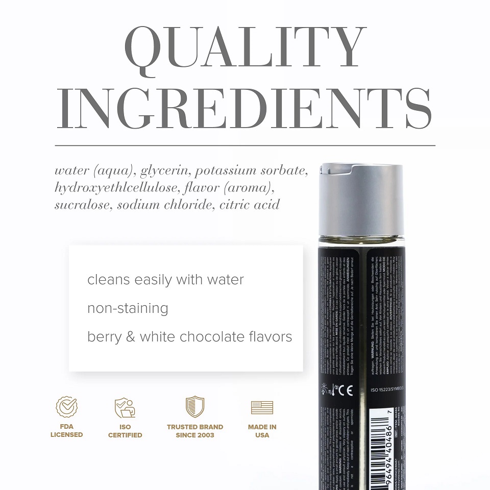 Gelato water-based flavored lubricants bring richness and de... JO - Gelato White Chocolate Raspberry Lubricant - 30ml photo-2