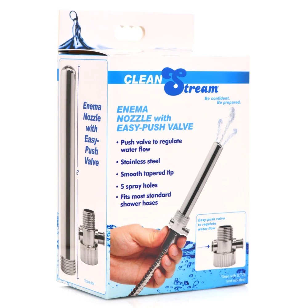 Enjoy satisfying douching with this enema nozzle and push va... CleanStream - Enema Nozzle w Valve photo-5
