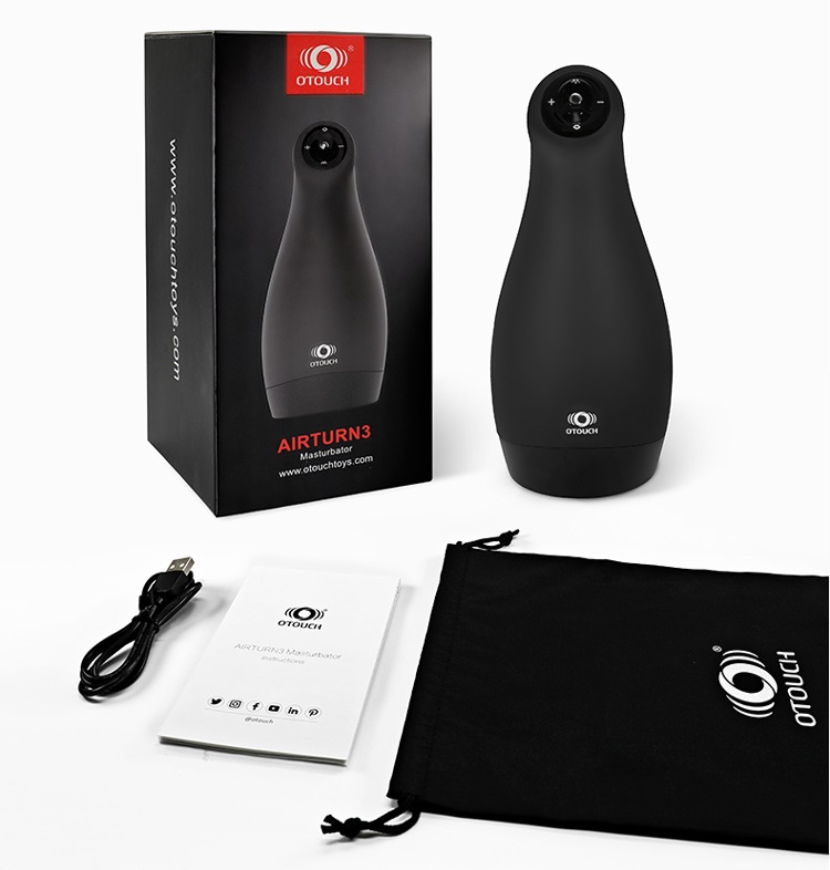 Treat yourself with this luxury Airturn3 masturbator and exp... OTOUCH - Airturn3 Masturbator - Black photo-15