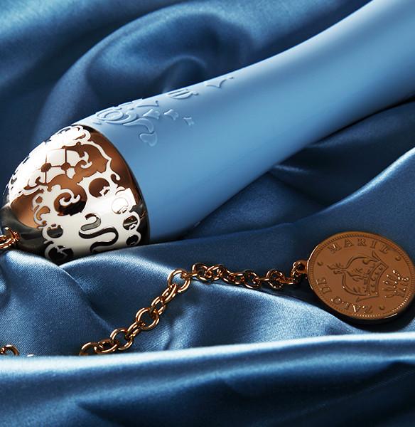 Design inspiration comes from the legend life of Queen Marie... Zalo - Marie Vibrator - Royal Blue photo-19