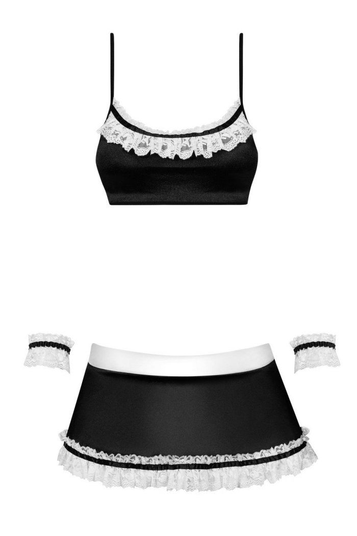 Full of charm housemaid costume will help you to make your &... Obsessive - Maid Set - Black - S/M photo-7