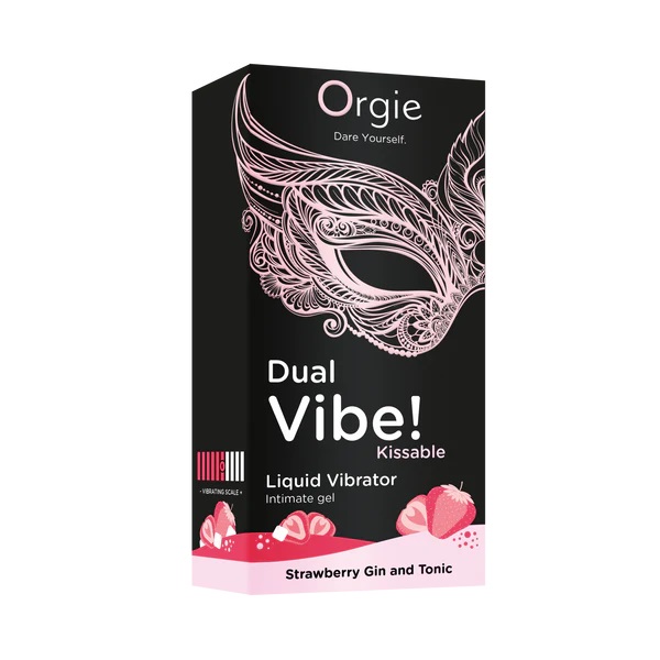Orgie - Dual Vibe! 可食用震動凝膠 士多啤梨琴通寧 - 15ml 照片-5