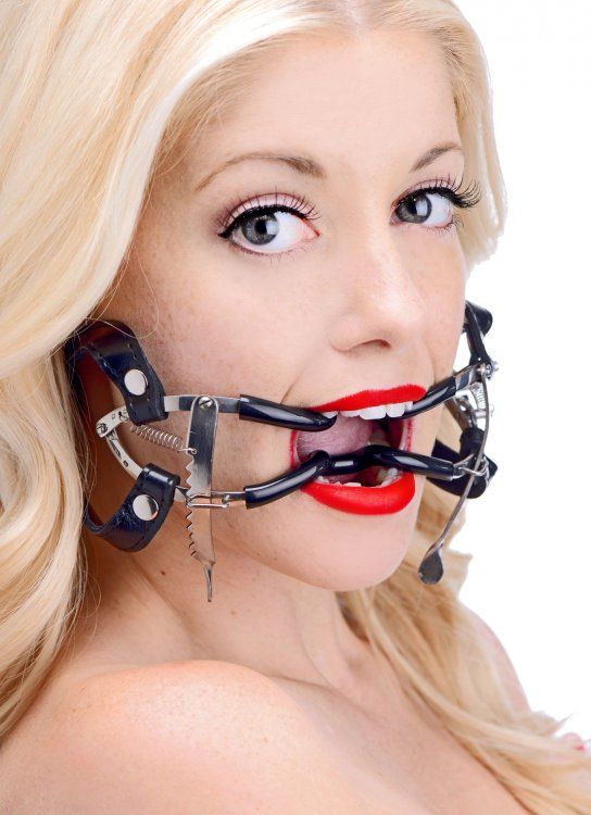 Master Series - Ratchet Style Locking Mouth Gag - Black photo-4