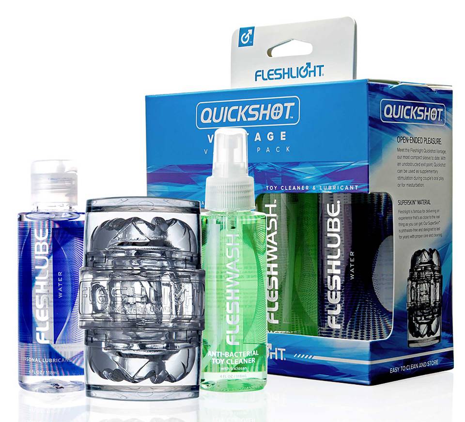 Sometimes efficiency is the best policy. The QUICKSHOT is le... Fleshlight - Quickshot Vantage Combo Pack photo-8