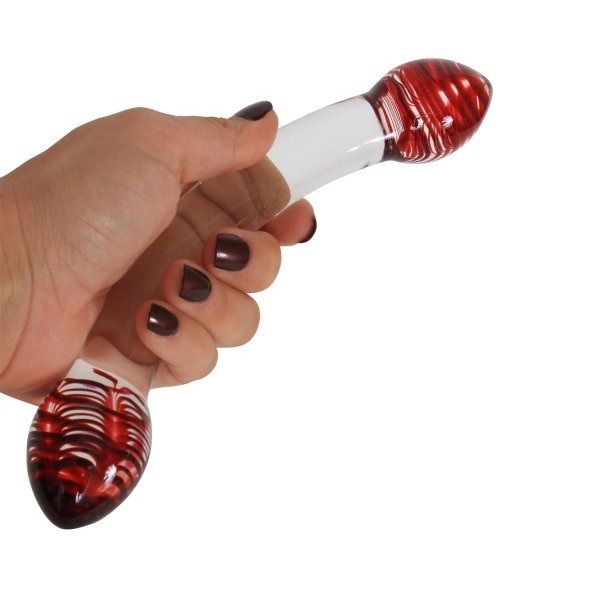 Glas - Red Head Double Dildo photo-6