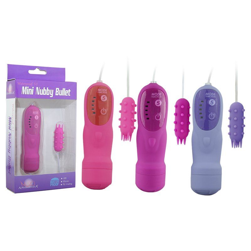 Achieve physiotherapy and masturbating, increase interest pu... Aphrodisia - 5 Function Mini Nubby Bullet - Pink photo-10