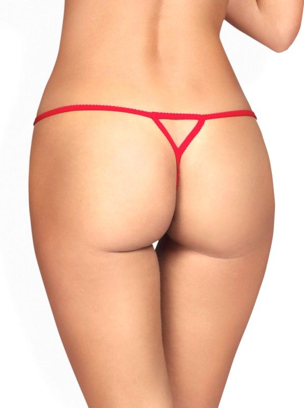 Obsessive - 881-THO-3 Sensual Thong - Red - S/M photo-2