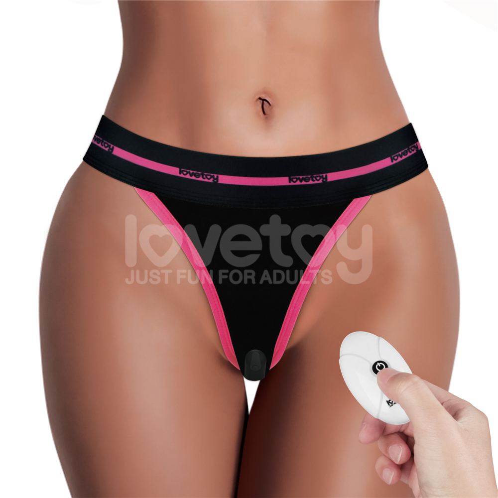 This alluring sexy undies is designed to boost your pleasure... Lovetoy - Slut Vibrating Panties S - Black photo-2