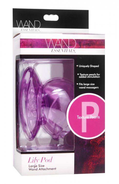 Make your wand massager go the extra mile with the Wand Esse... Wand Essentials - Lily Pod Attachment - Purple photo-4
