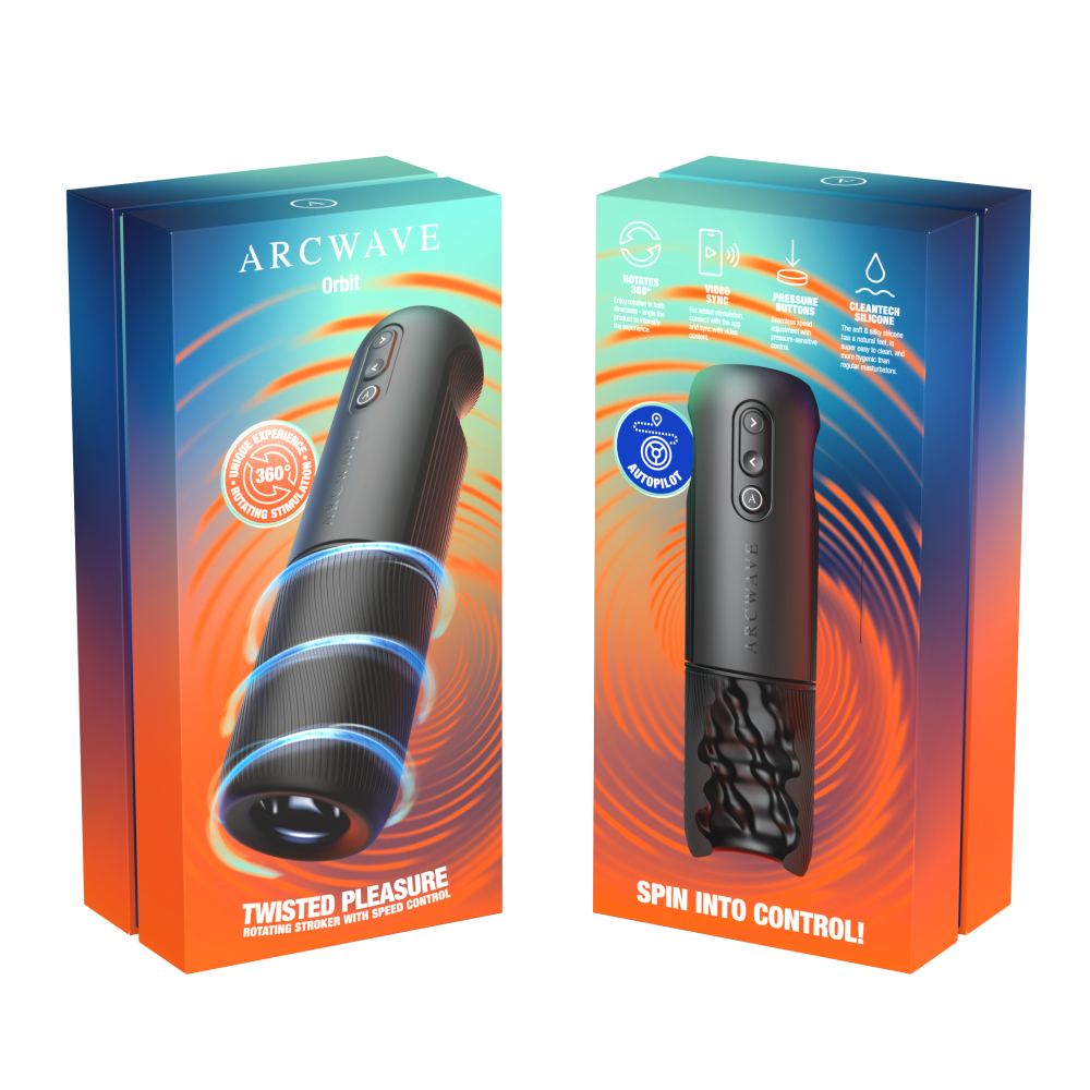 Arcwave - Orbit 360°旋转电动飞机杯 - 黑色 照片-28