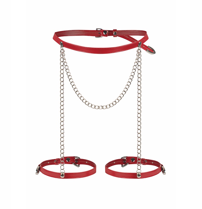 Obsessive - Inferro Harness Bottom - Red - S/M/L 照片-7