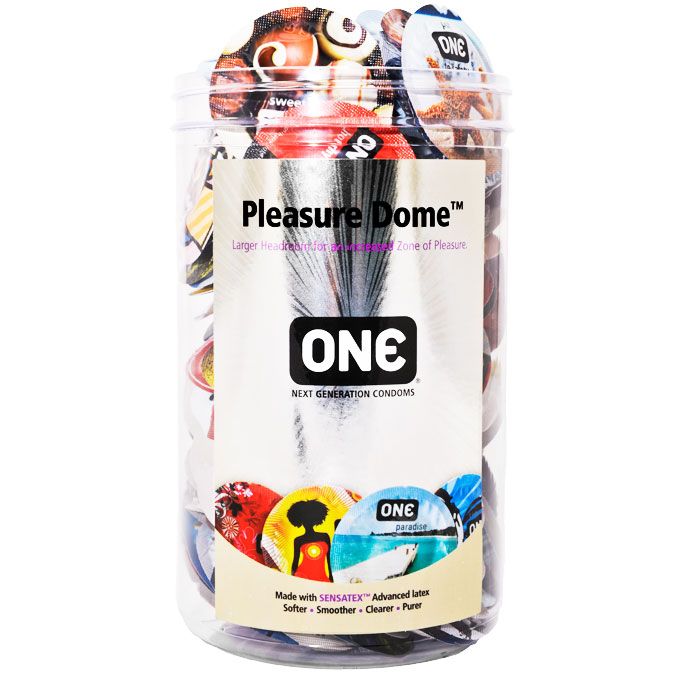 ONE Pleasure Dome condoms feature a larger head size that pr... One Condoms - Pleasure Dome 1 pc photo-2